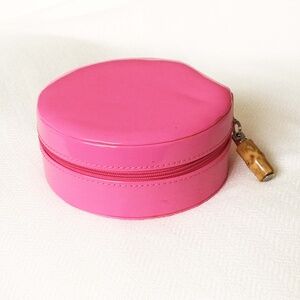 Hot Pink Mini Round Jewellery Case